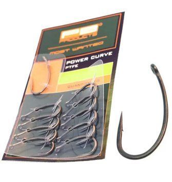 Крючки PB 'Power Curve Hook PTFE size 6 - Гачки классичної форми Курв шенк (№4), посилені, з тефлоно