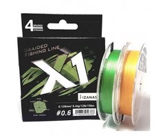 Шнур Favorite X1 PE 4x 150m (l. green) #0.3/0.090mm 6lb/2.9kg, #0.3 0.09mm, 150м., Салатовий