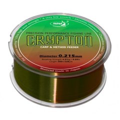Жилка Katran Crypton Carp & method feeder 0.215mm 300m, 0.215mm, 300м., Темно-Зелений