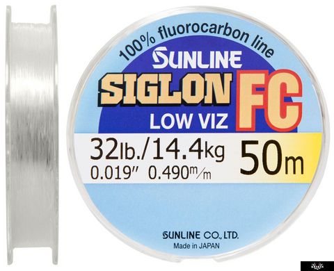 Флюрокарбон Sunline SIG-FC 50m 0,550мм 17кг поводковый, 0.550mm, 50m