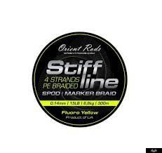 Шнур Orient Rods Stiff Line Spod/Marker Braid 0.14MM 15 LB 6.8KG 300M, 0.14mm, 300м., Салатовий