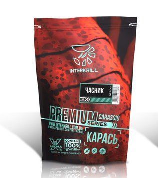 Прикормка INTERKRILL Premium Series Карась Часник 1кг