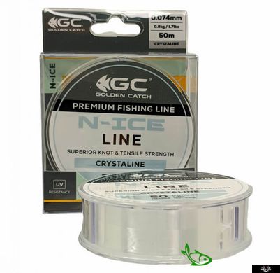 Волосінь GC N-Ice 50м Crystaline 0.165мм, 0.165mm, 50m, Прозорий