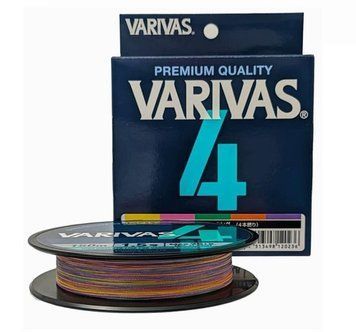 Шнур Varivas PE Line X4 Multicolor 150m 6.79kg 0.148mm #0.8