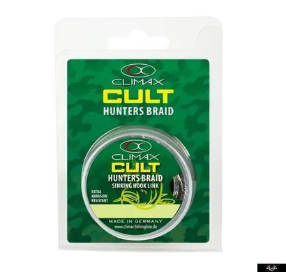 Поводковий матеріал Climax CULT Hunter's Braid camou 0.30 mm 30 lbs, 15 kg 20 m, 0.30mm, 20m, Камуфляж, 30 lb