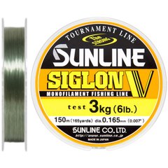 Волосінь Sunline Siglon V 150m #3.0/0.285mm 7.0kg, 0.285mm, 150м., Прозорий