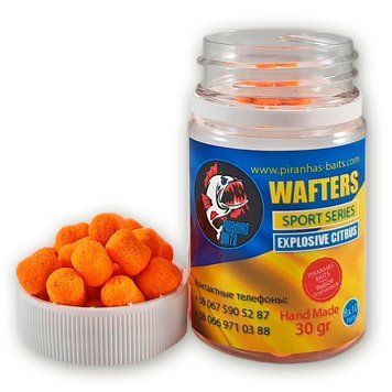 Wafters PIRANHAS BAITS Sport 8x10mm EXPLOSIVE CITRUS