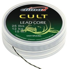 Лидкор Climax CULT Leadcore 10 m, 25 lbs, 12 kg, silt, 10m, Темно-Гравійний, 25lb