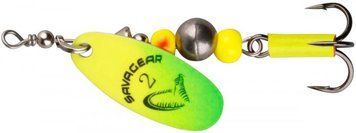 Блесна Savage Gear Caviar Spinner #2 6.0g 07-Fluo Yellow/Chartreuse