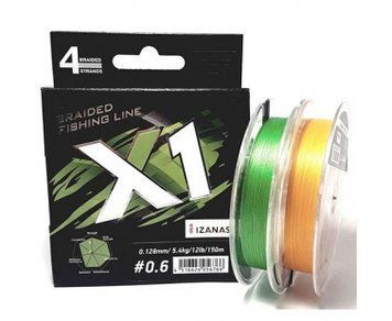 Шнур Favorite X1 PE 4x 150m (orange) #0.8/0.148mm 15lb/6.8kg, #0.8 0.14mm, 150м., Помаранчевий