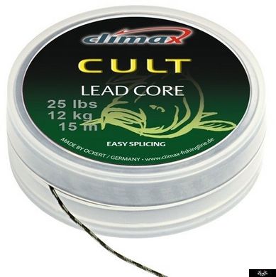 Лідкор Climax CULT Leadcore 10 m, 45 lbs, 20 kg, gravel, 10m, Темно-Гравійний, 45lb