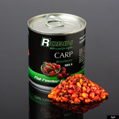 "MIX-6" зерен ROBIN "Короп-Полуниця" 200 ml. ж/б