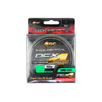 Шнур GC Inquisitor PE X4 150м Lime Green #0.8, #0.8 0.14mm, 150м., Салатовий