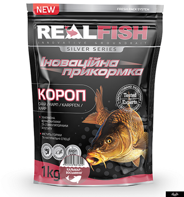 RealFish Короп Кальмар-Осьминог, 1кг., Україна, Коричневий, Карп, карась, амур