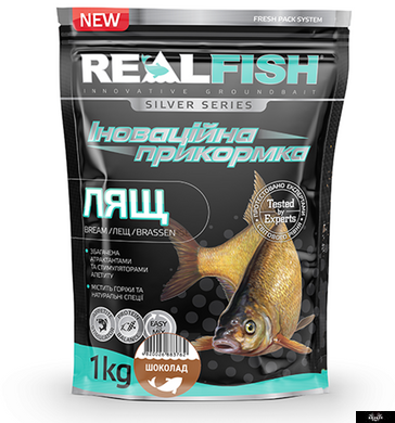 RealFish Лящ Шоколад, 1кг., Україна, Жовтий, Лящ, карась, густера