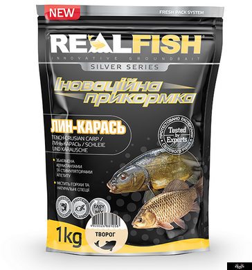 RealFish Линь-Карась (творог), 1кг., Україна, Жовтий, Карп. линь. карась