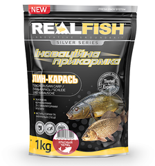 RealFish Линь-Карась (червяк), 1кг., Україна, Червоний, Карп, карась, плотва, лящ