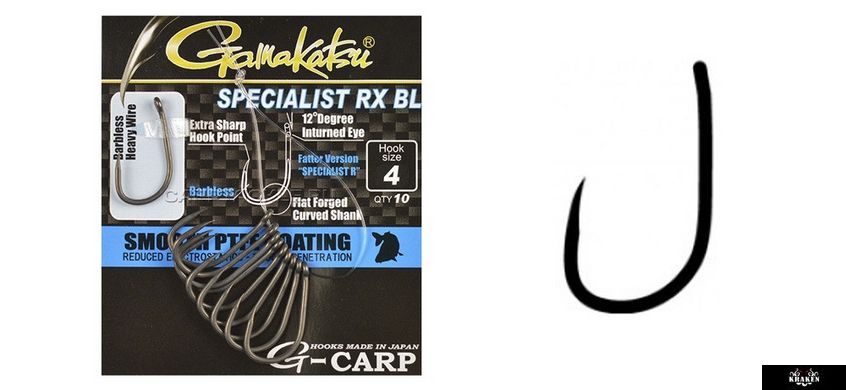 Гачок GAMAKATSU G-CARP SPECIALIST RX BL№6 10шт, 6