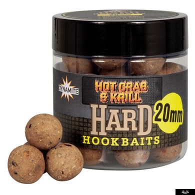 Hot Crab & Krill Hard Hookbaits 20mm Pot сухі корма Dynamite Baits