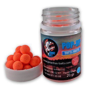Pop-Ups PIRANHAS BAITS Tutti Frutti 10 mm