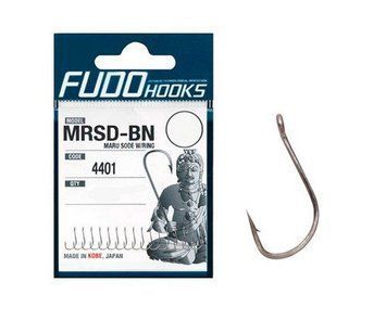 Гачки Fudo Maru Sode W/Ring Black 12 (16 шт.), 12