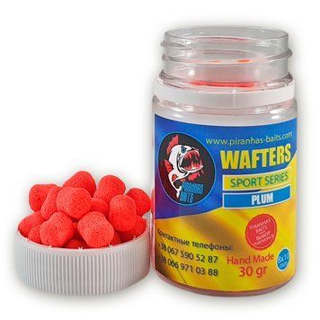 Wafters PIRANHAS BAITS Sport 8x10mm PLUM