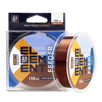 Волосінь ZEOX 3D Element Feeder 150м Amber Brown 0.330мм, 0.33mm, 150м., Камуфльовано-Коричневий