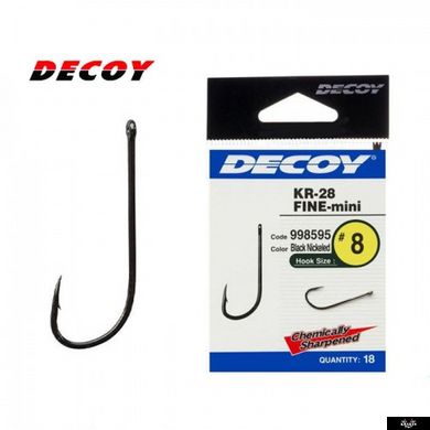 Гачок Decoy KR-28 Fine mini 08, 18 шт/уп, 8