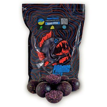 Бойли варені EU Squid-Spice 20mm 1kg, 20, Прикормочні