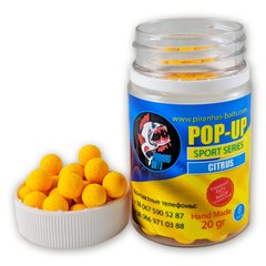 Pop-Ups PIRANHAS BAITS Citrus 8 mm