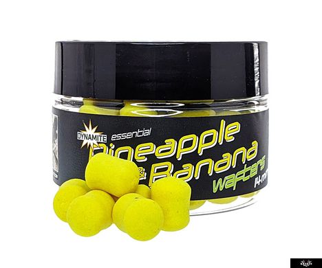 Fluro Wafter - Pineapple & Banana - 14mm x6 Pots насадочні на гачок Dynamite Baits