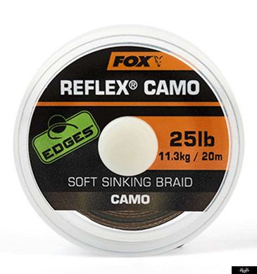 Материал поводковый Fox Reflex Camo 20lb 20m, 20m, Камуфляж, 20lb
