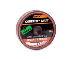 Матеріал поводковий Fox Matt Coretex 25lb Gravelly Brown 20m, 20m, Гравийно-Коричневый, 25lb