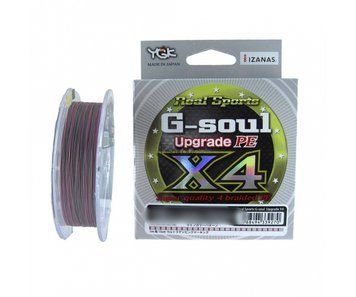 Шнур YGK G-Soul X4 Upgrade - 150m #1/18lb, #1 0.16mm, 150м., Різнокольоровий